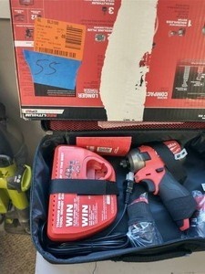 MILWAUKEE M12 FUEL SURGE 12-Volt Lithium-Ion Brushless Cordless 14 in. Hex Impact Driver Compact Kit wTwo 2.0Ah Batteries, Bag