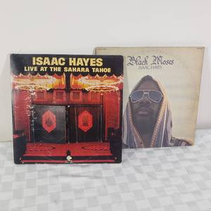 lot 70 image: Vintage Isaac Hayes Vinly LP Albums, set of 2