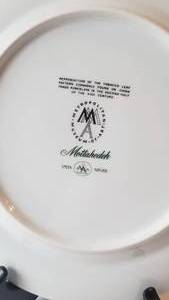 lot 100 image: Mottahedah Tobacco Leaf SaladDessert Plate