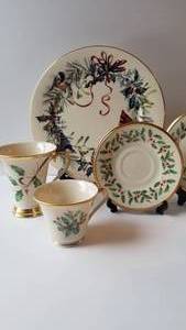 lot 102 image: Lenox Holiday China