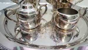 lot 111 image: Rogers Silverplate Tea and Coffee Service