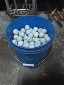 Bucket Full Of Golf Balls