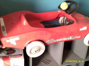 plastic peddle corvette...