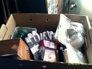 box of 3m mask and filters ,new glo...