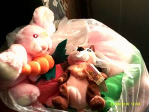 bag of stuffed animals ...