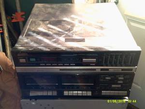 fisher radio,tape player and record...