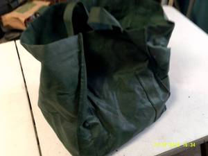 green bag with legos ...