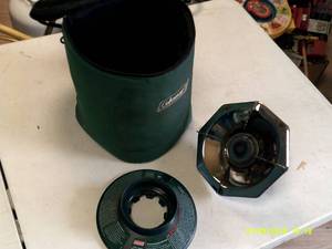 colman portable camp stove with cas...