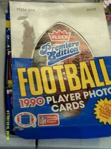 fleer premier edition football card...