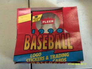 1990 fleer baseball packs 10 th ann...