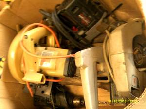 box ofcircular saws , jig saw ,dril...