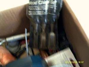 big blue tote full of extension cor...