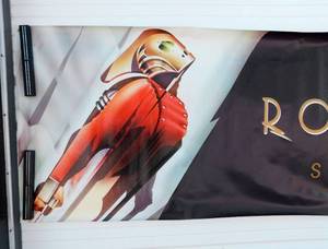 lot 18 image: Vintage 1991 Disney The Rocketeer Movie Theater Banner