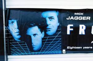 lot 56 image: Vintage 1992 Freejack Movie Theater Banner