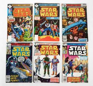 lot 32 image: Lot of 6 Vintage Star Wars Comic Books