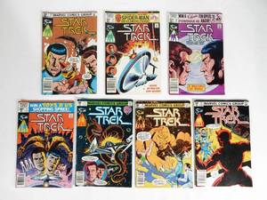 lot 63 image: Lot of 7 Vintage Star Trek Comic Books