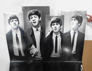 lot 2 image: New Vintage 1991 The Beatles - The First U.S. Visit Promotional Standee Display