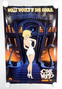 lot 21 image: Vintage 1992 Cool World Two Sided Original Advance Movie Poster