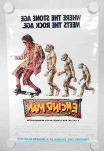 lot 76 image: Set of 2 Vintage 1992 Encino Man Two Sided Advance Movie Posters
