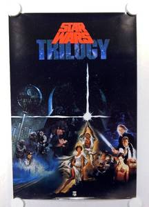 lot 23 image: Vintage 1990 Star Wars Trilogy Video Release Movie Poster
