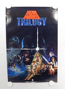 lot 25 image: Vintage 1990 Star Wars Trilogy Video Release Movie Poster