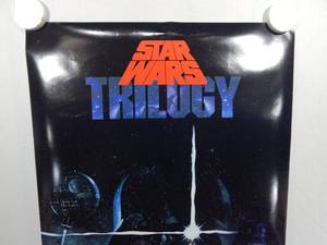 lot 27 image: Vintage 1990 Star Wars Trilogy Video Release Movie Poster
