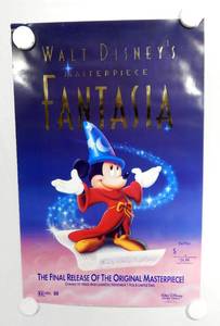 lot 35 image: Vintage 1991 Disney Fantasia Video Release Poster