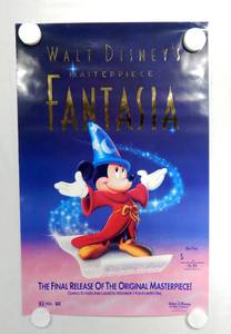 lot 41 image: Vintage 1991 Disney Fantasia Video Release Poster