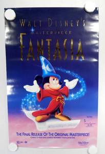 lot 44 image: Vintage 1991 Disney Fantasia Video Release Poster