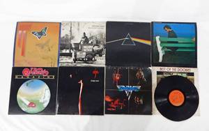 lot 85 image: Lot of 8 Assorted Vintage 1970s Rock Record Albums