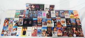 lot 99 image: Huge Lot of 55 Vintage Sealed VHS Movies - Most Are Promotional Screening Tapes