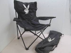 lot 106 image: playboy bunny camp chair