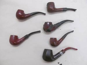 lot 154 image: vintage tobacco pipes
