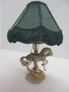 lot 189 image: Horse lamp