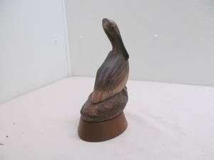 lot 262 image: Buffalo horn carving