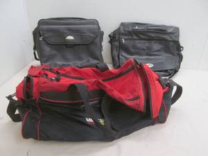 lot 277 image: Leather bags, duffle bag