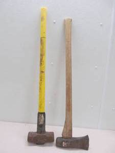 lot 299 image: Maul, Axe