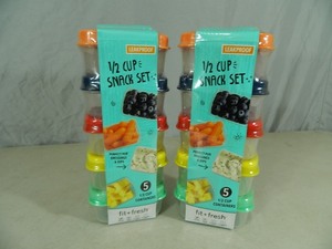 10 New Fit and Fresh Containers with Lids
