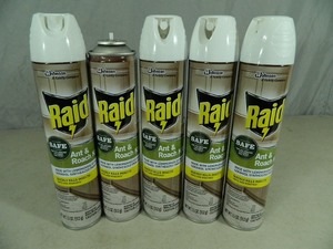 5 New Bottles of Raid Ant and Roach