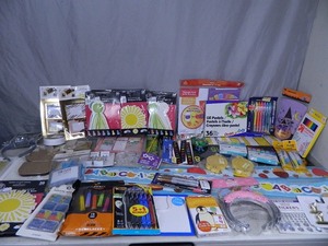 Huge Assortment of New Craft, Office, and School Supplies