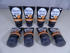 8 New Bottles of Biore Charcoal Face Scrub