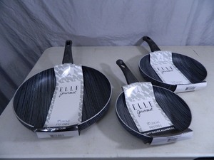 3 New Elle Gourmet Fry Pans