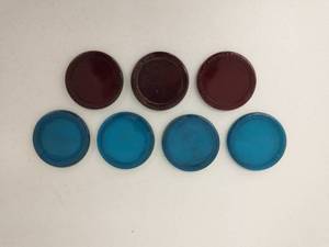 lot 33 image: Seven Railroad Glass Lenses