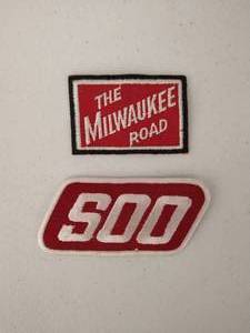 lot 35 image: Two Railroad Patches