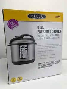 NEW Bella 6 QT Pressure Cooker