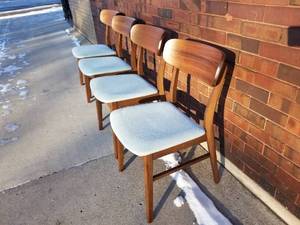 4 Mid Century Chairs