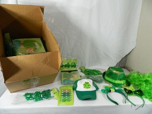 5 Large Boxes of New St Patricks Day Items