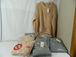 9 New Assorted Womens Chunky Knit Sweaters