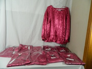 10 New Womens Prologue Metallic Textured Blouses