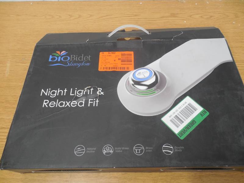Slim Glow Non-Electric Bidet Attachment System in White